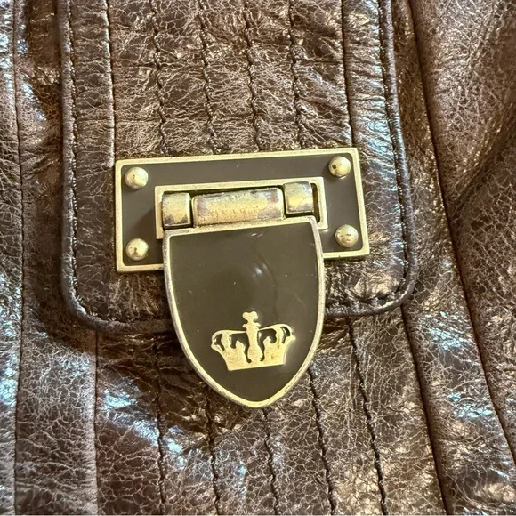 Juicy Couture Brown Leather Shoulder Bag - Picture 3 of 13